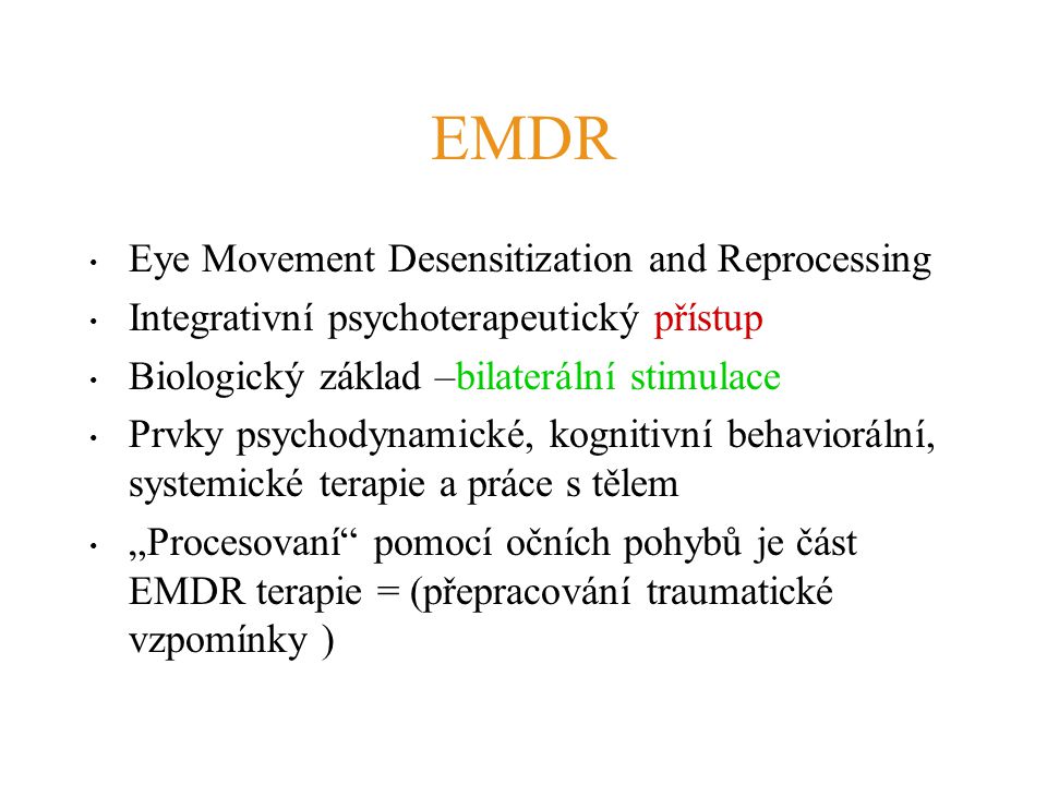 Eye movement desensitization and reprocessing essay